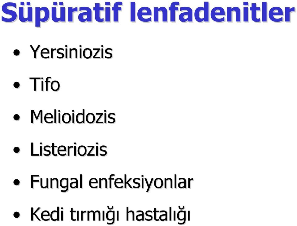 Melioidozis Listeriozis