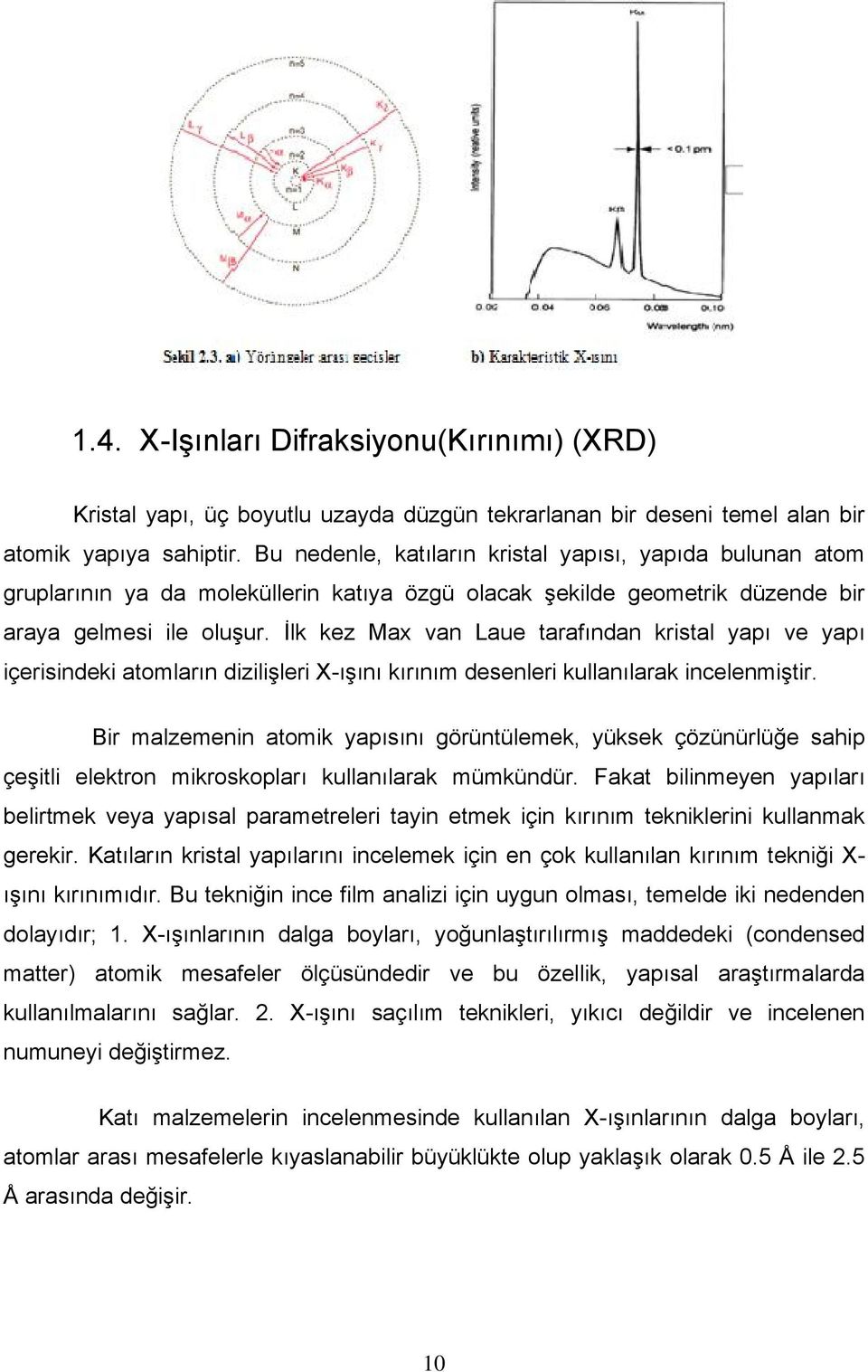 İlk kez Max van Laue tarafından kristal yapı ve yapı içerisindeki atomların dizilişleri X-ışını kırınım desenleri kullanılarak incelenmiştir.