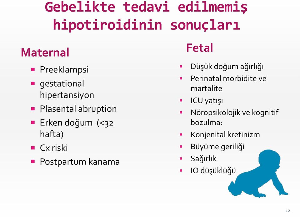 Fetal Düşük doğum ağırlığı Perinatal morbidite ve martalite ICU yatışı