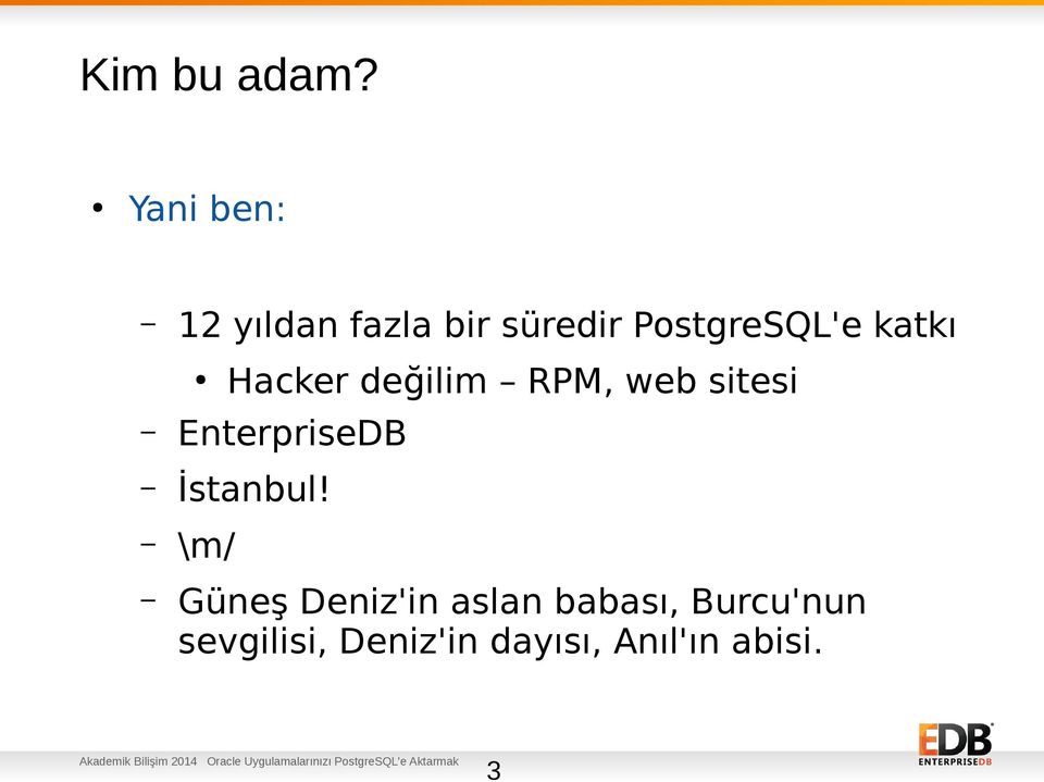 değilim RPM, web sitesi EnterpriseDB İstanbul!