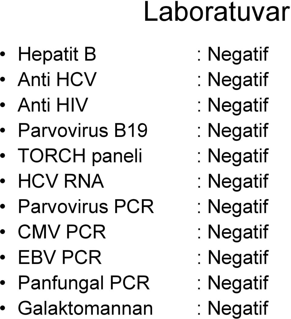 paneli HCV RNA Parvovirus PCR CMV