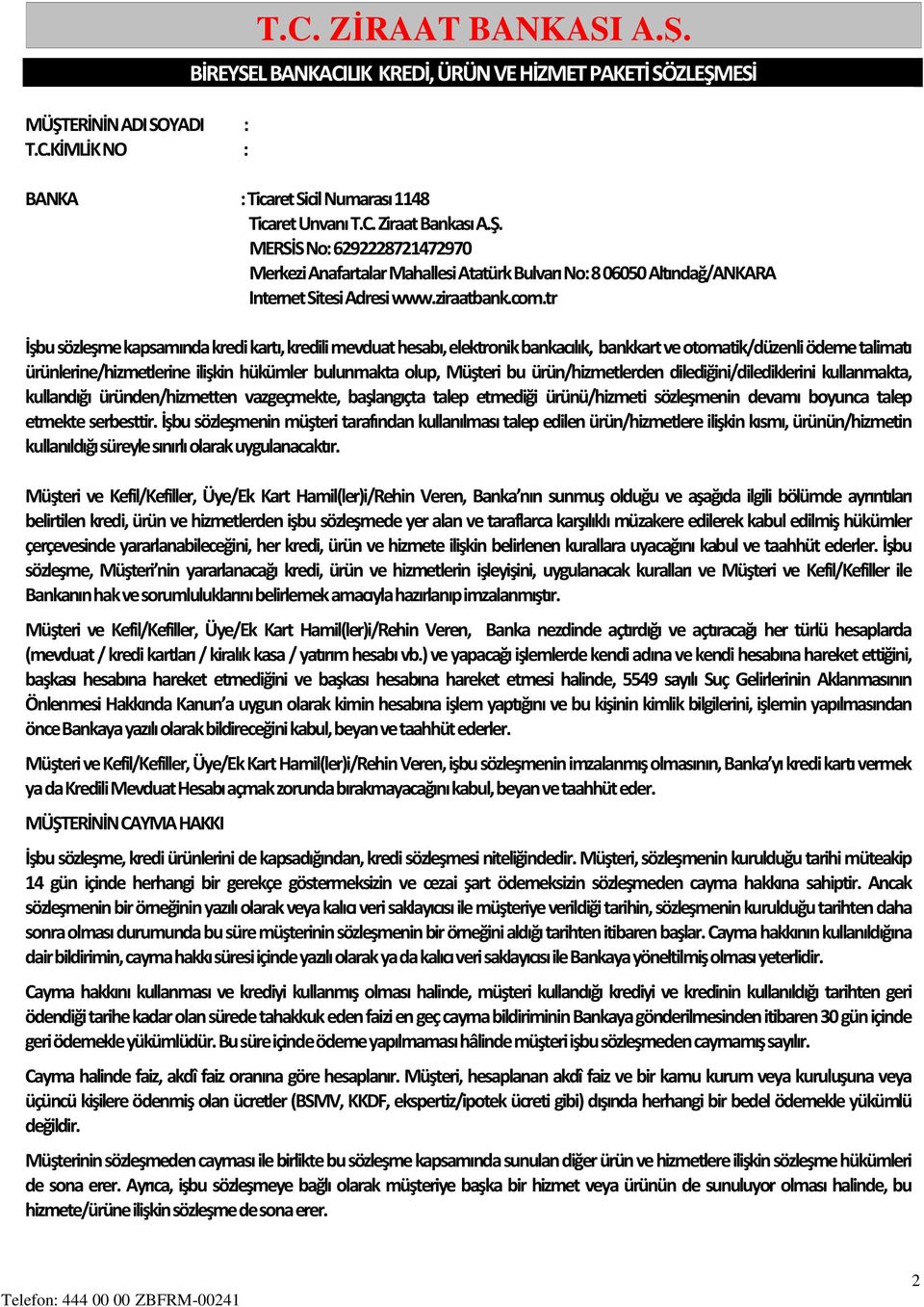T.C. ZİRAAT BANKASI A.Ş. - PDF Free Download