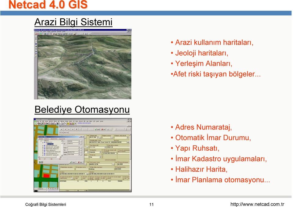 .. Belediye Otomasyonu Adres Numarataj, Otomatik İmar Durumu, Yapı