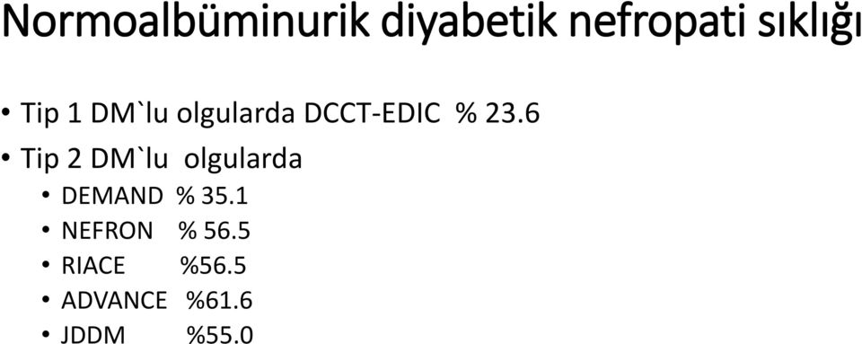 23.6 Tip 2 DM`lu olgularda DEMAND % 35.