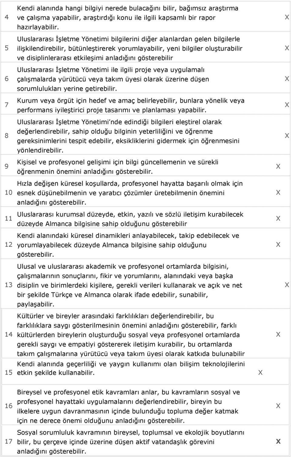 gösterebilir Uluslararası İşletme Yönetimi ile ilgili proje veya uygulamalı çalışmalarda yürütücü veya takım üyesi olarak üzerine düşen sorumlulukları yerine getirebilir.