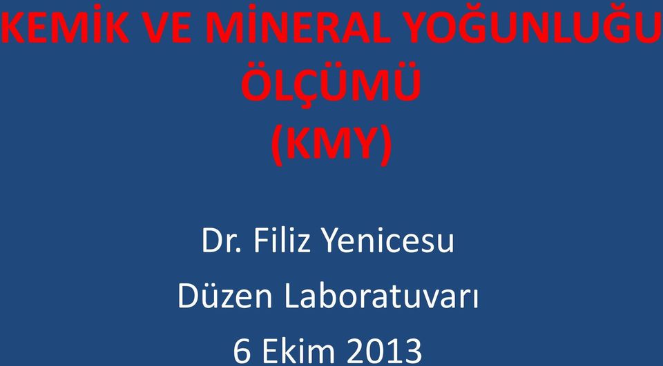 Dr. Filiz Yenicesu