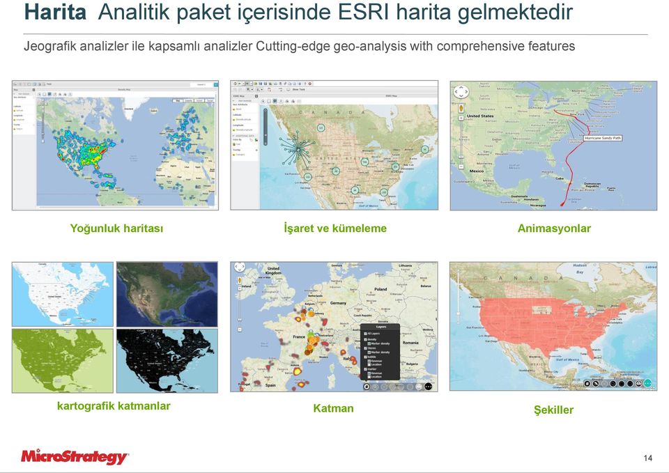 geo-analysis with comprehensive features Yoğunluk haritası