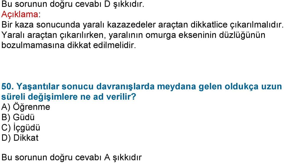 dikkat edilmelidir. 50.