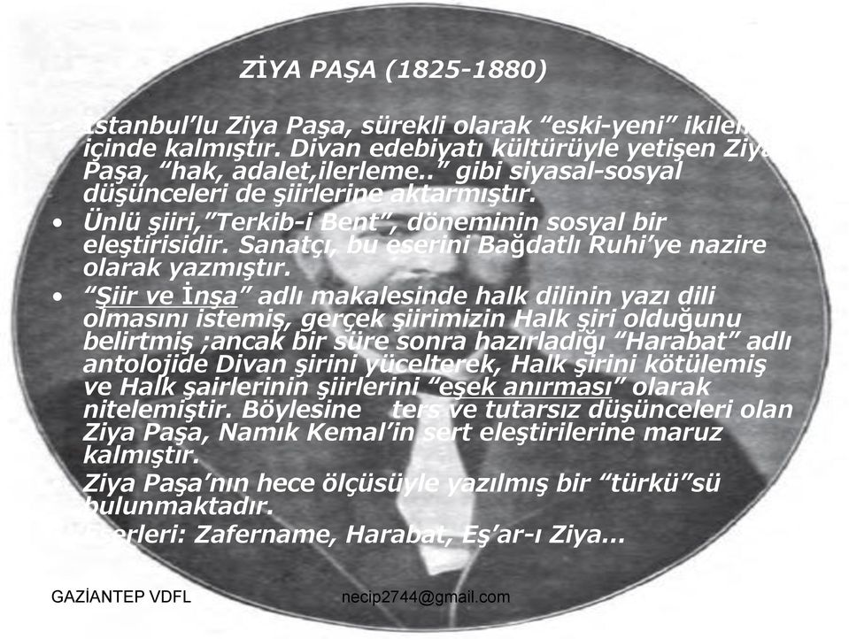 Şiir ve İnşa adlı makalesinde halk dilinin yazı dili olmasını istemiş, gerçek şiirimizin Halk şiri olduğunu belirtmiş ;ancak bir süre sonra hazırladığı Harabat adlı antolojide Divan şirini