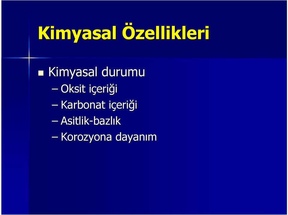 eriği Karbonat içerii eriği