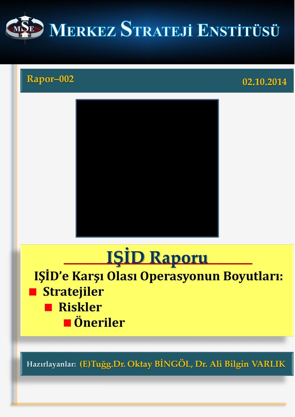 2014 IŞİD Raporu IŞİD e Karşı Olası Operasyonun