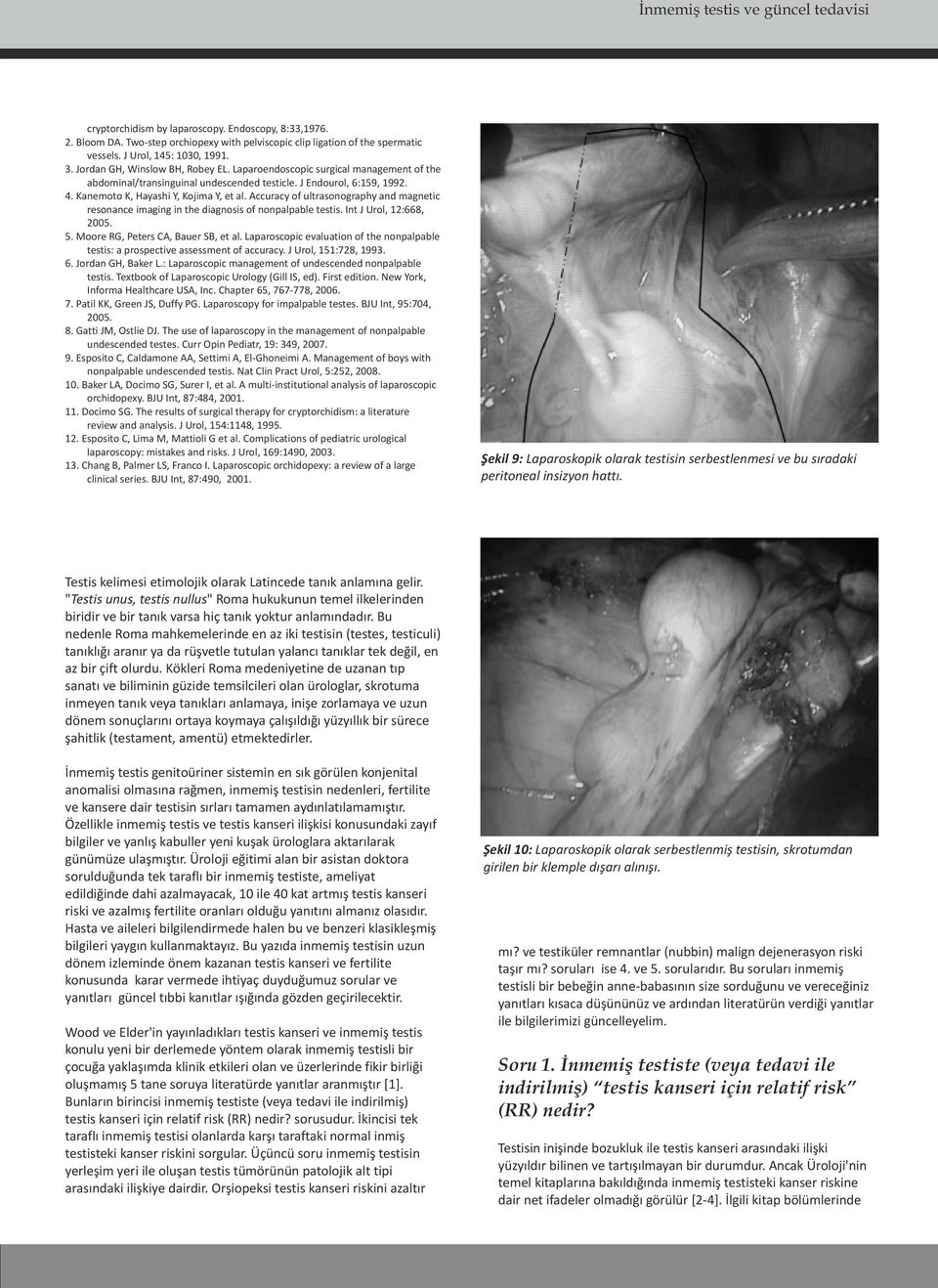 Kanemoto K, Hayashi Y, Kojima Y, et al. Accuracy of ultrasonography and magnetic resonance imaging in the diagnosis of nonpalpable testis. Int J Urol, 12:668, 2005. 5.