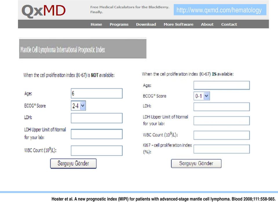 A new prognostic index (MIPI) for