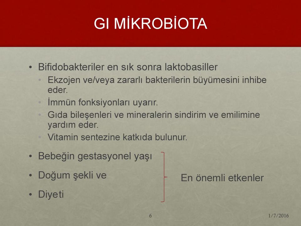 Gıda bileşenleri ve mineralerin sindirim ve emilimine yardım eder.