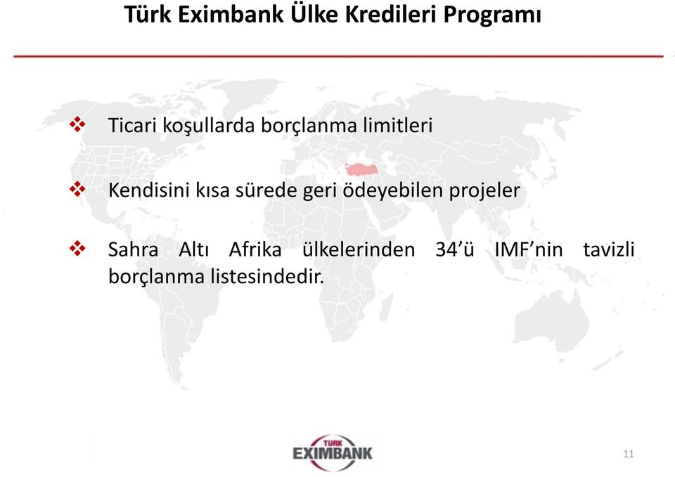 projeler Sahra Altı Afrika ülkelerinden