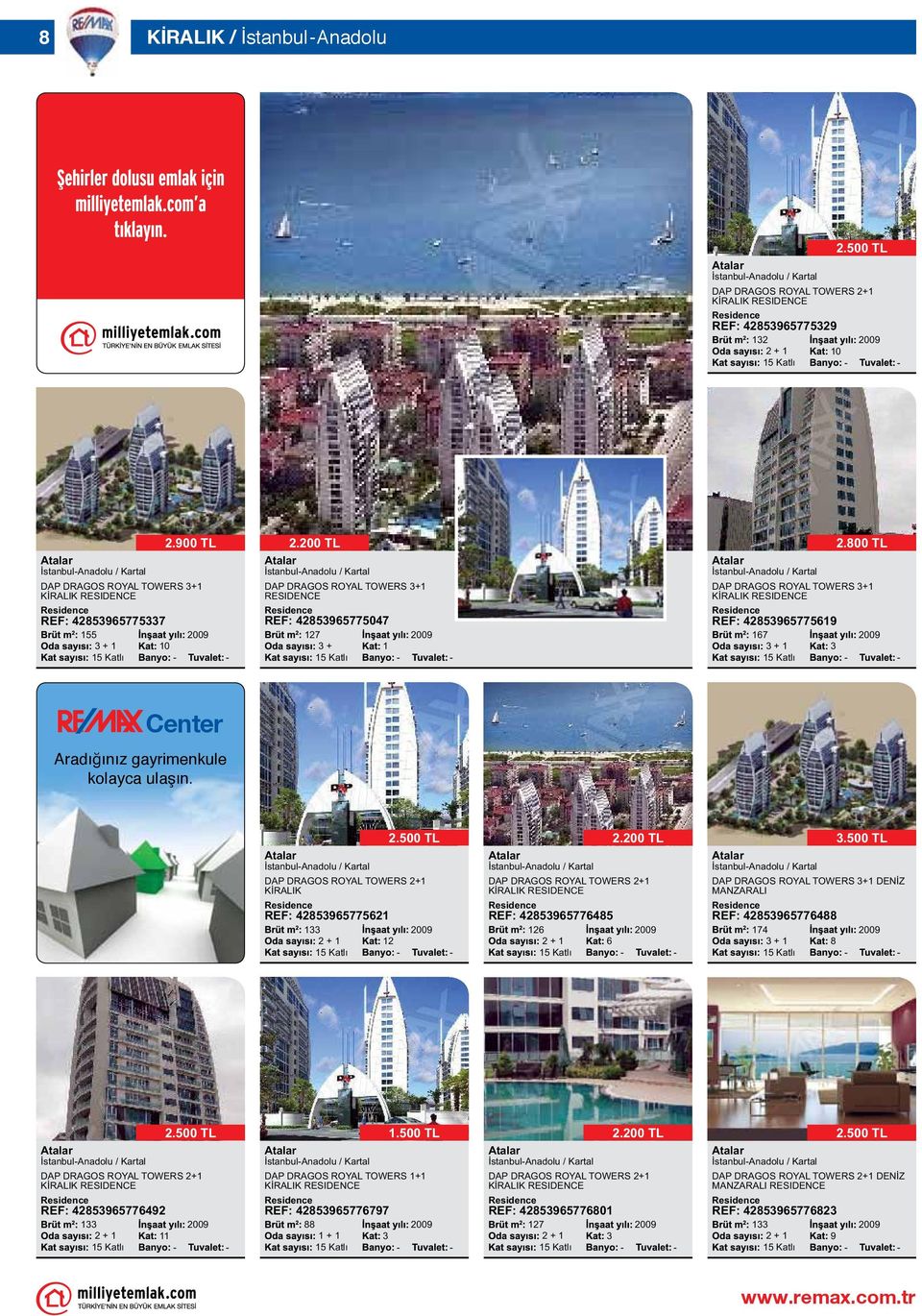 İstanbulAnadolu / Kartal DAP DRAGOS ROYAL TOWERS + KİRALIK REF: 4859657756 +.500 TL İstanbulAnadolu / Kartal DAP DRAGOS ROYAL TOWERS + REF: 485965776485 6 + 6.