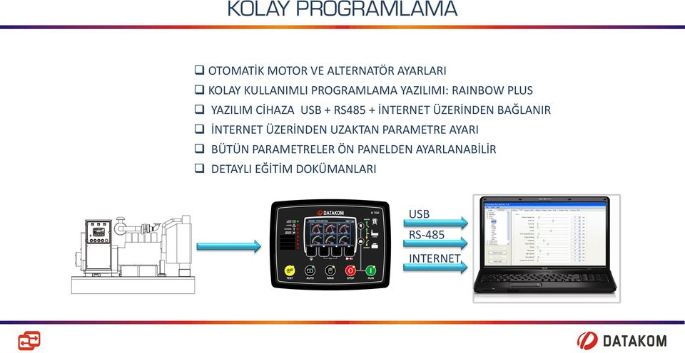 ÜZERİNDEN BAĞLANIR İNTERNET ÜZERİNDEN UZAKTAN PARAMETRE AYARI BÜTÜN