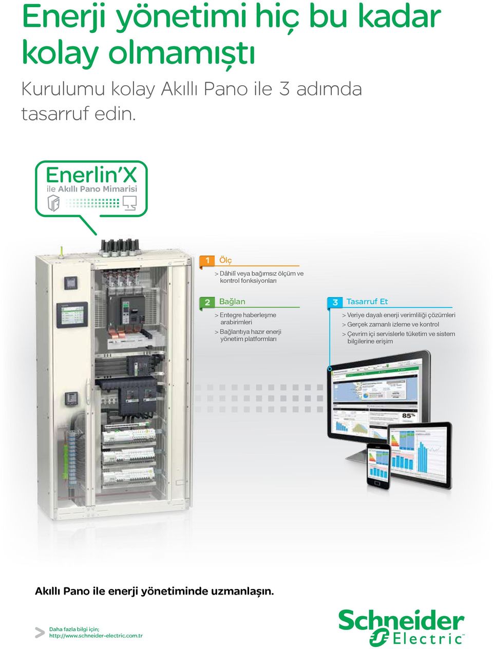 Bağlantıya hazır enerji yönetim platformları Tasarruf Et > Veriye dayalı enerji verimliliği çözümleri > Gerçek zamanlı izleme ve