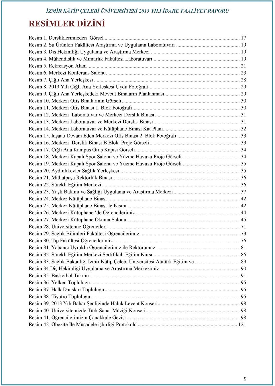 2013 Yılı Çiğli Ana Yerleşkesi Uydu Fotoğrafı... 29 Resim 9. Çiğli Ana Yerleşkedeki Mevcut Binaların Planlanması... 29 Resim 10. Merkezi Ofis Binalarının Görseli... 30 Resim 11. Merkezi Ofis Binası 1.