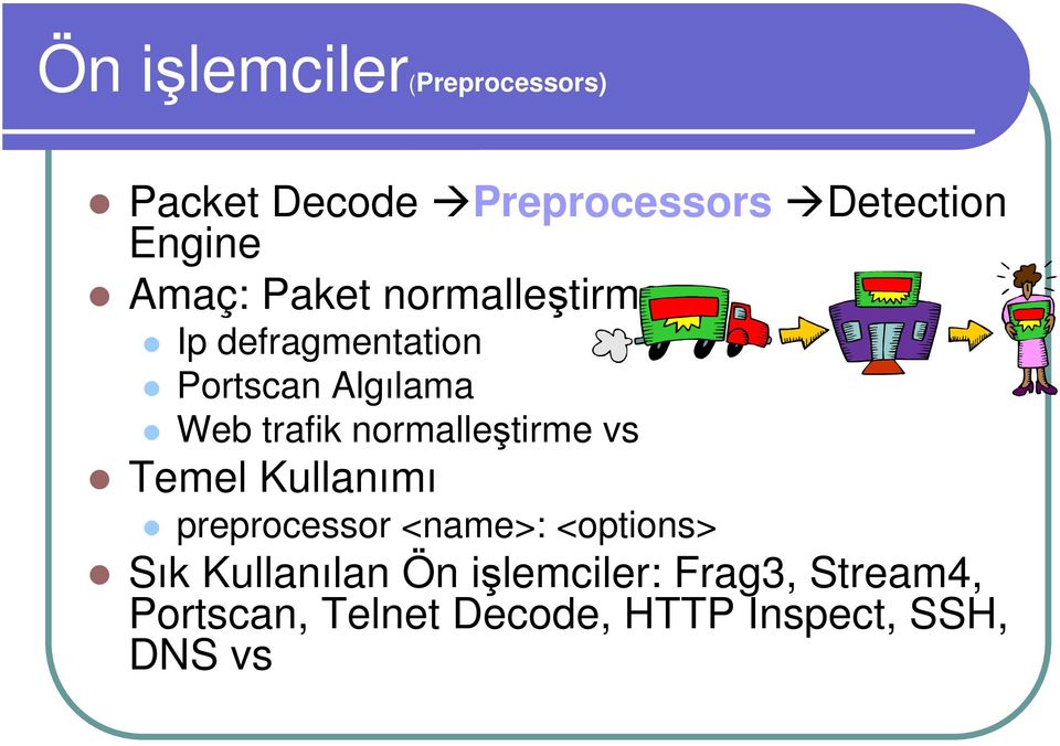 normalleştirme vs Temel Kullanımı preprocessor <name>: <options> Sık