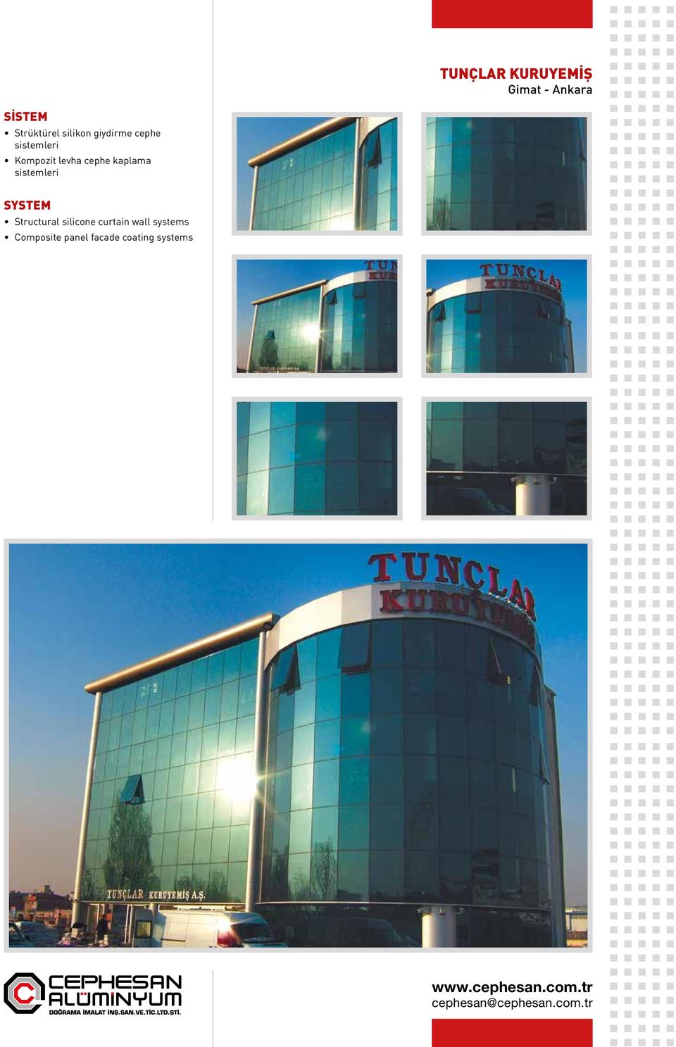 kaplama Structural silicone curtain wall