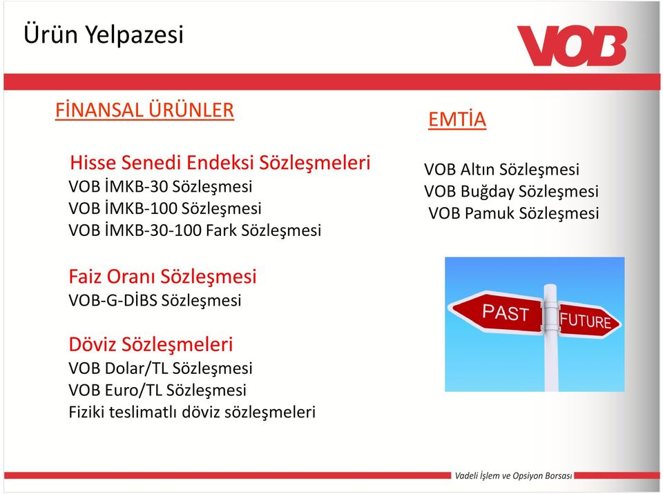 Sözleşmesi VOB Pamuk Sözleşmesi Faiz Oranı Sözleşmesi VOB-G-DİBS Sözleşmesi Döviz Sözleşmeleri