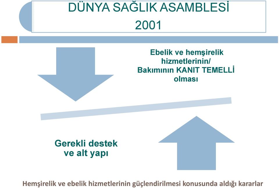 Gerekli destek ve alt yapı Hemşirelik ve ebelik