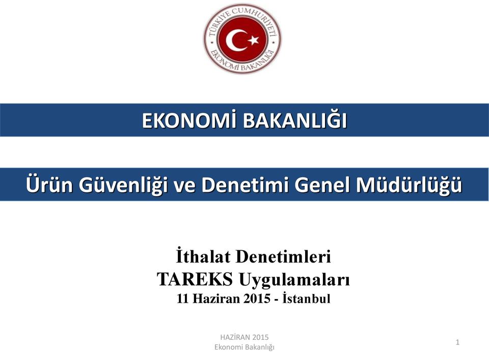 İthalat Denetimleri TAREKS Uygulamaları 11