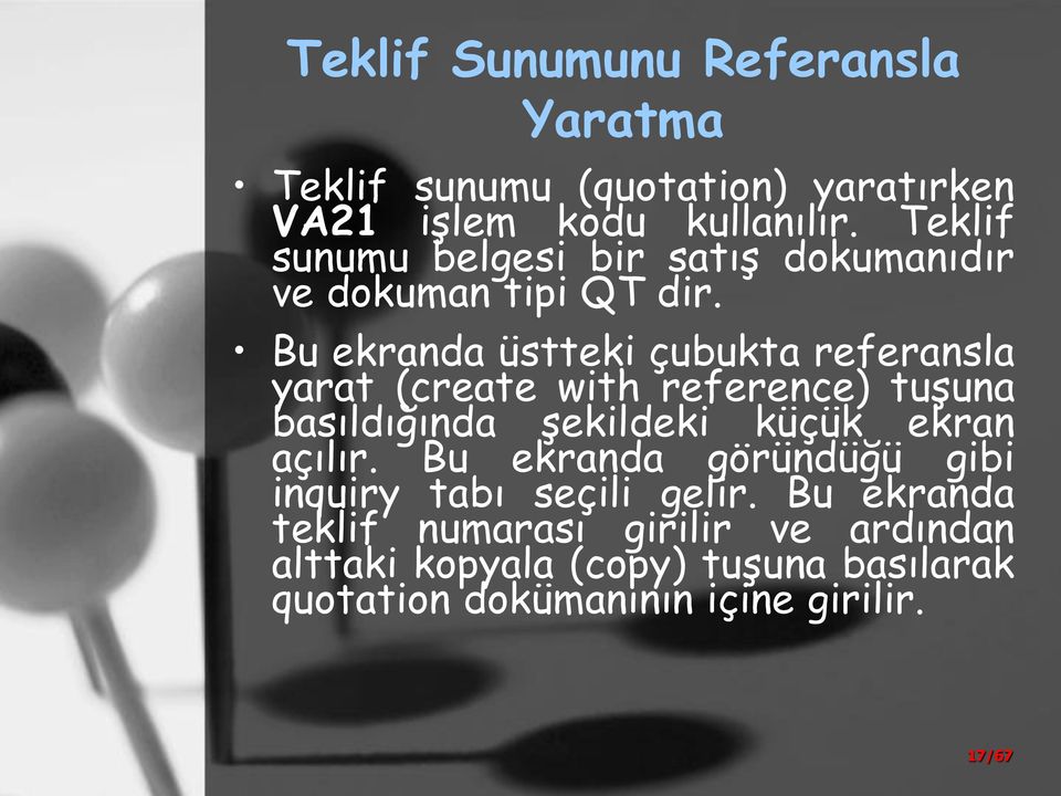 Bu ekranda üstteki çubukta referansla yarat (create with reference) tuşuna basıldığında şekildeki küçük ekran açılır.