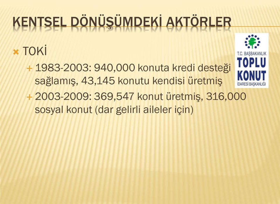 konutu kendisi üretmiş 2003-2009: 369,547 konut