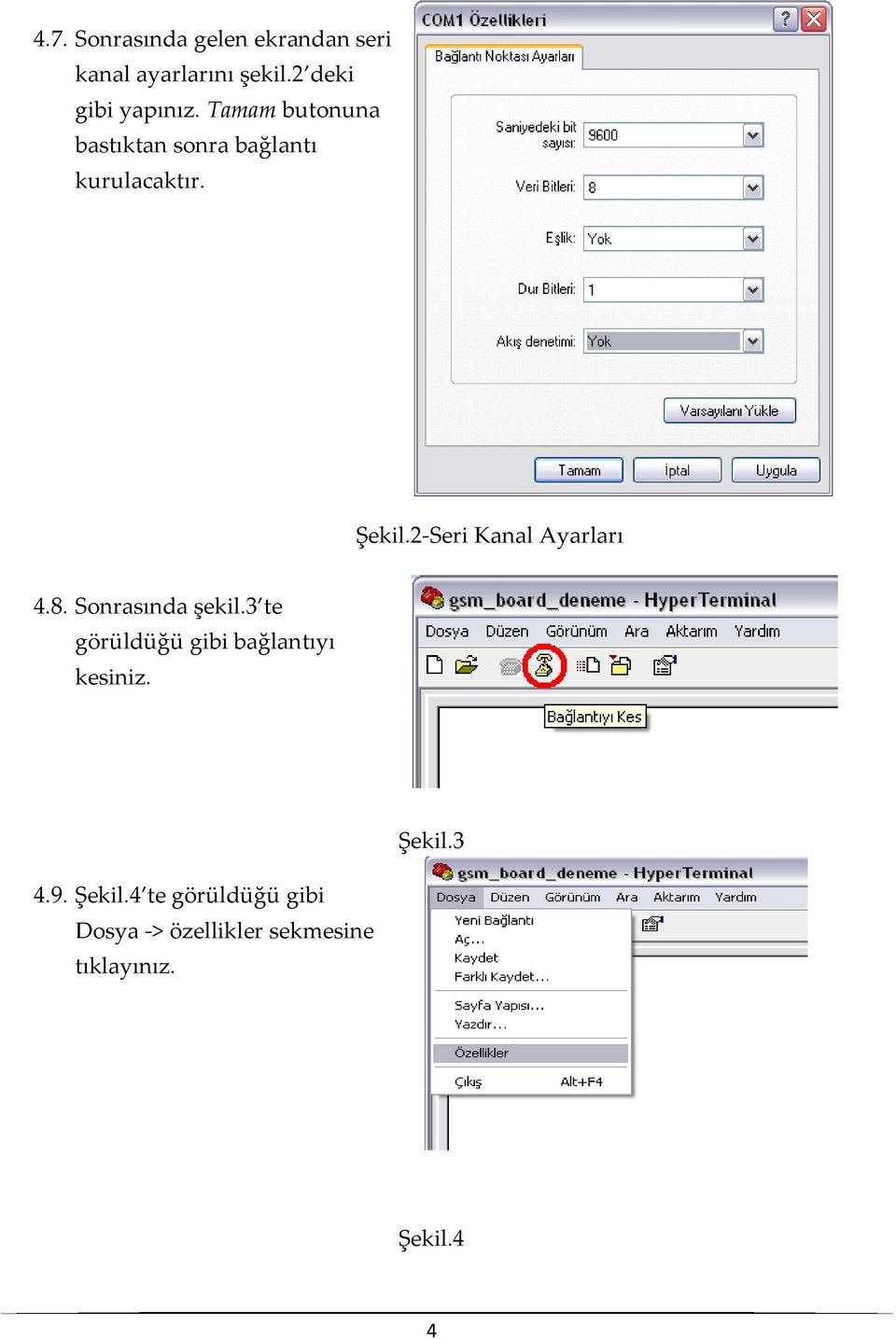 2-Seri Kanal Ayarları 4.8. Sonrasında şekil.