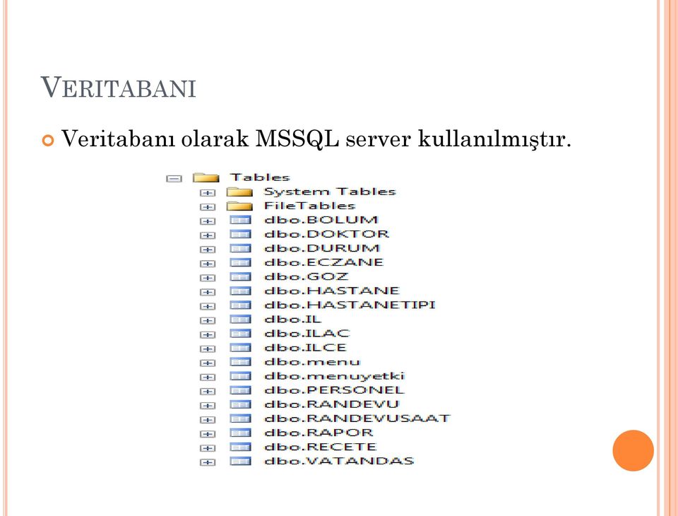 olarak MSSQL