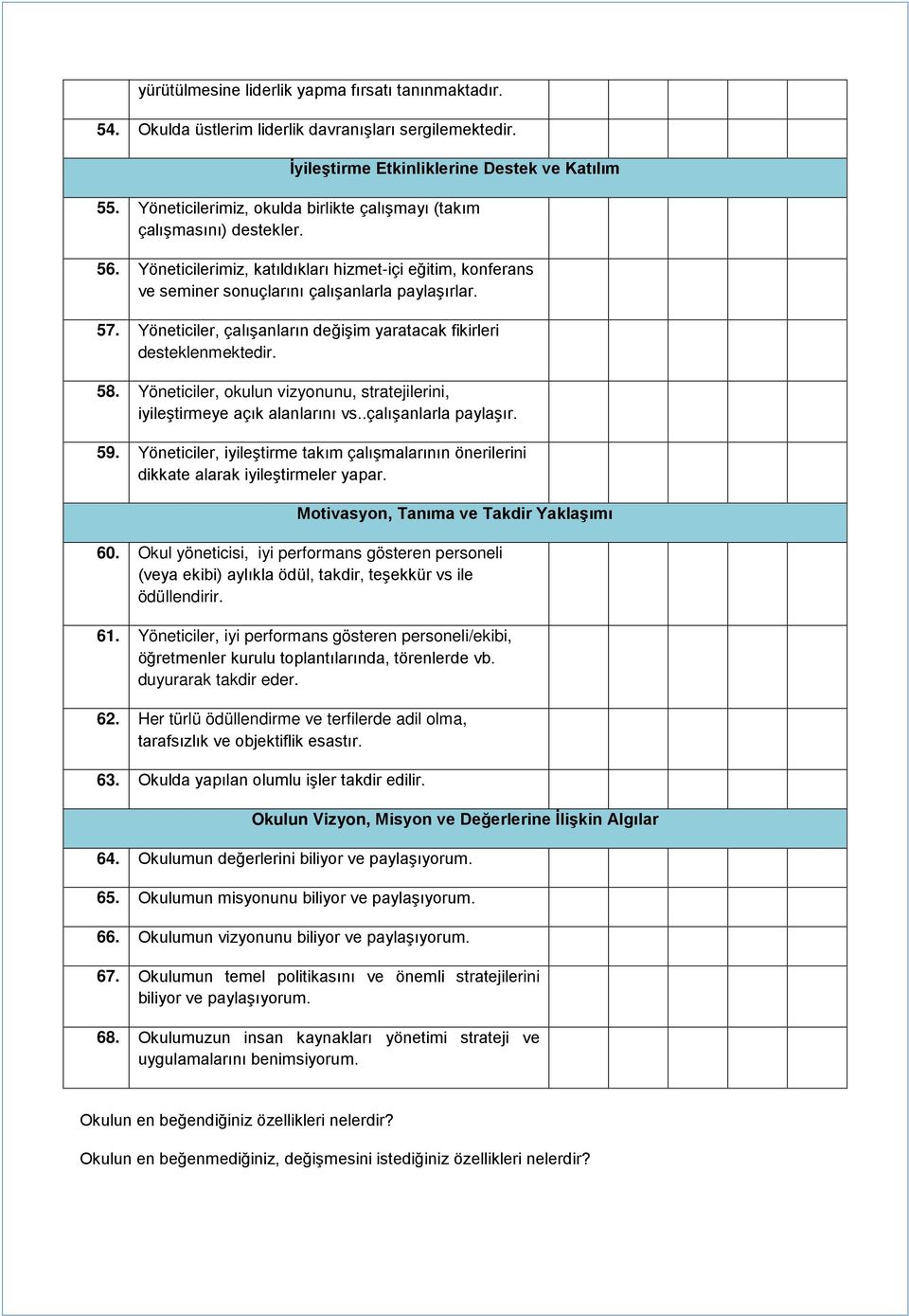 AŞAĞIDAKİ ANKET SORULARI ÖRNEKTİR.!!! - PDF Ücretsiz indirin