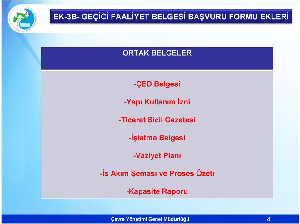 Gazetesi -İşletme Belgesi -Vaziyet Planı -İş Akım Şeması ve