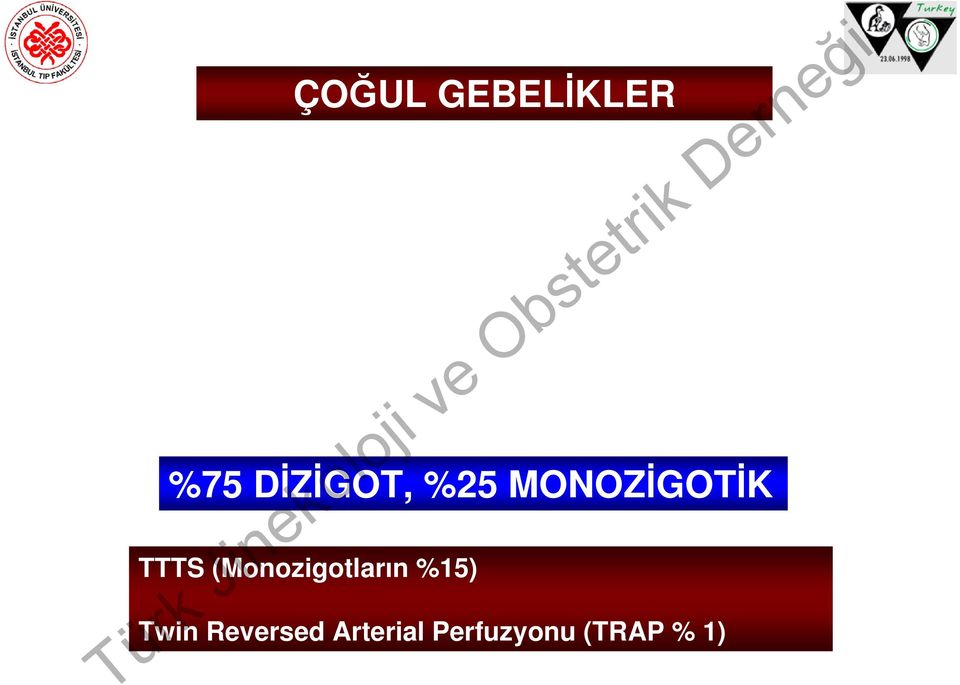 TTTS (Monozigotların %15)