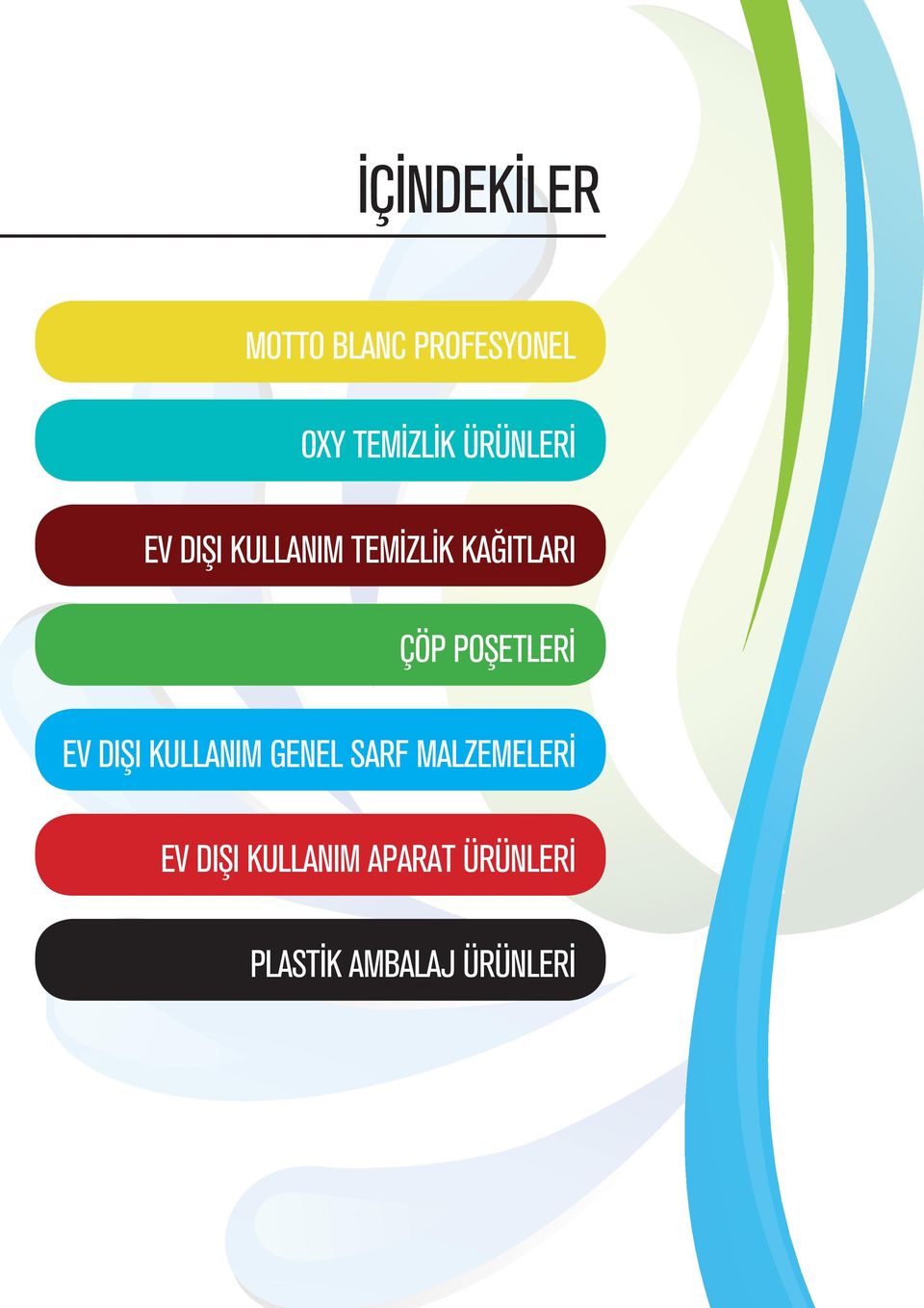 POŞETLERİ EV DIŞI KULLANIM GENEL SARF MALZEMELERİ