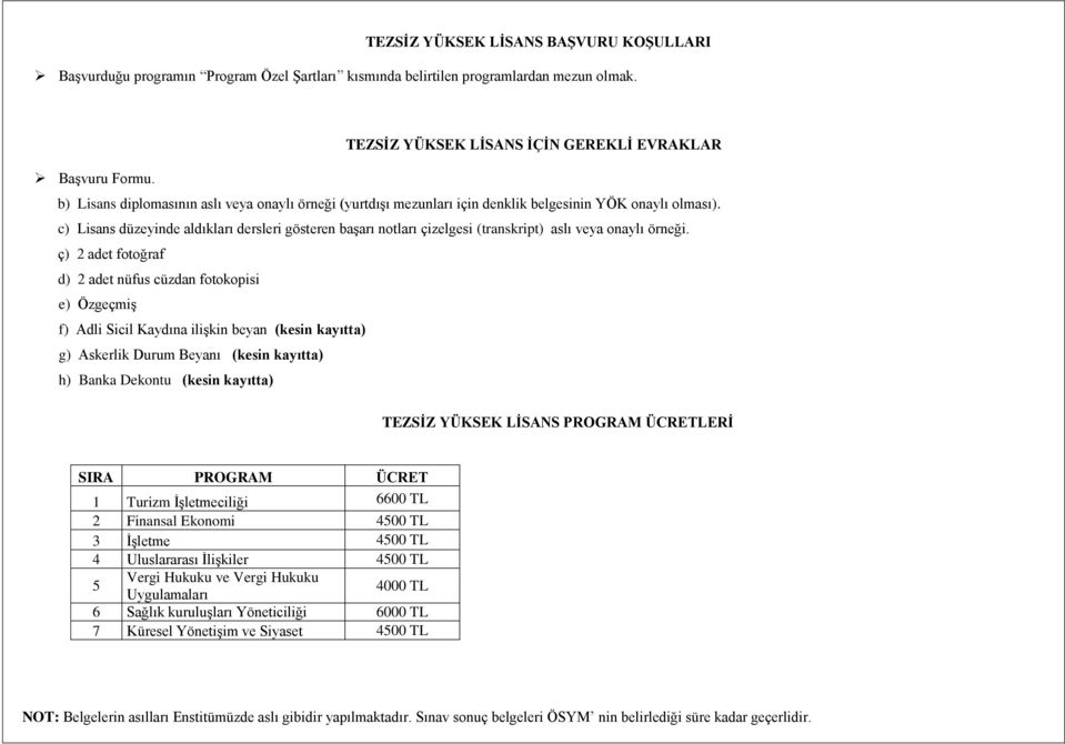 c) Lisans düzeyinde aldıkları dersleri gösteren başarı notları çizelgesi (transkript) aslı veya onaylı örneği.