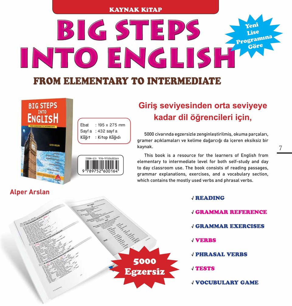 This book is a resource for the learners of English from elementary to intermediate level for both self-study and day to day classroom use.