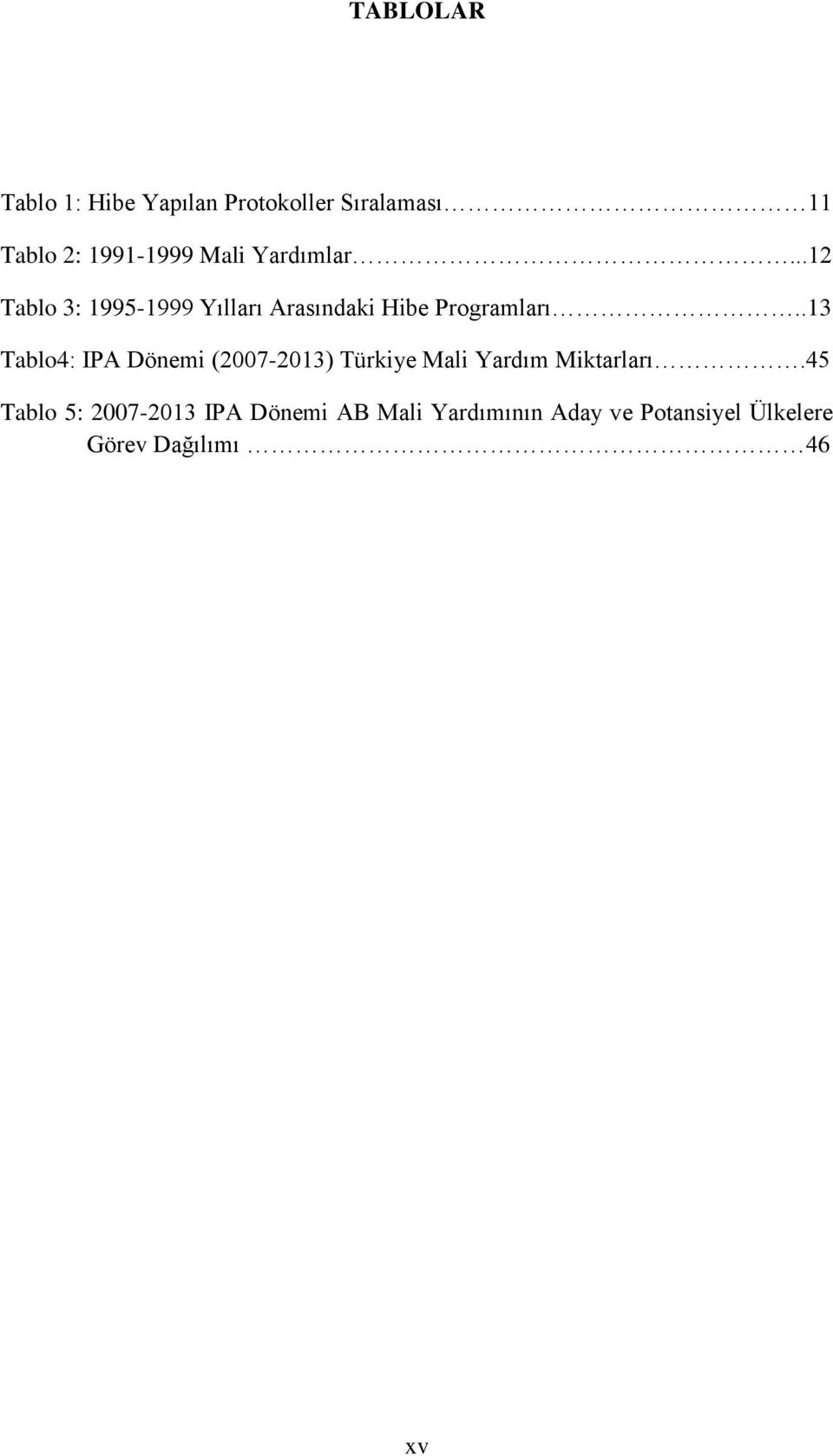 .13 Tablo4: IPA Dönemi (2007-2013) Türkiye Mali Yardım Miktarları.