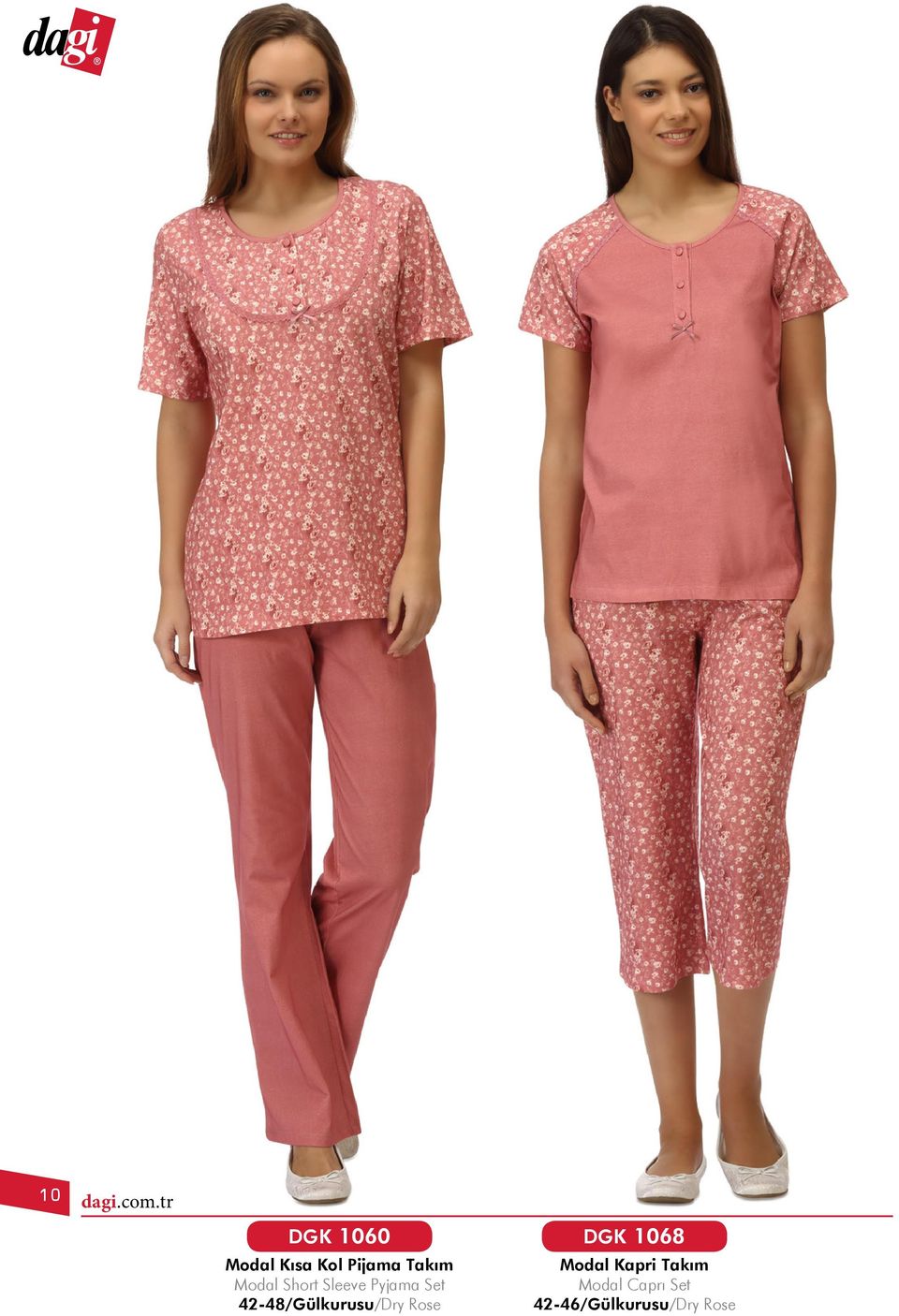 Takım Modal Short Sleeve Pyjama Set