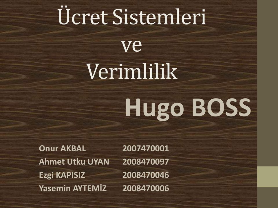 Ahmet Utku UYAN 2008470097 Ezgi
