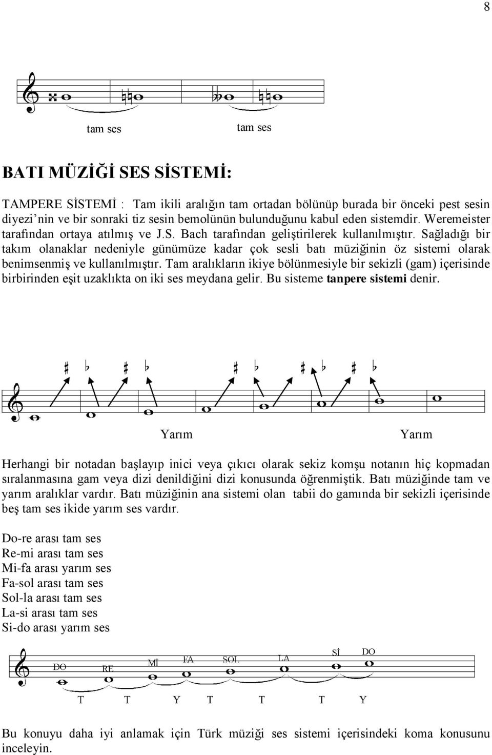 Sağladığı bir takım olanaklar nedeniyle günümüze kadar çok sesli batı müziğinin öz sistemi olarak benimsenmiş ve kullanılmıştır.