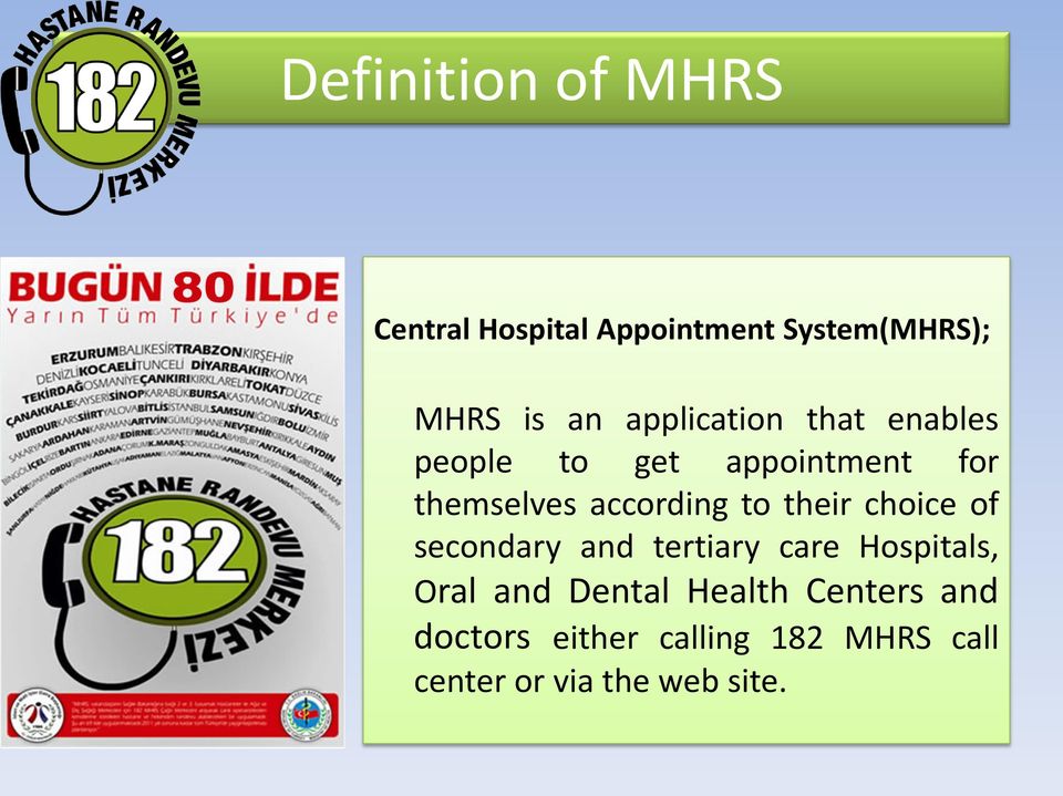 to their choice of secondary and tertiary care Hospitals, Oral and Dental