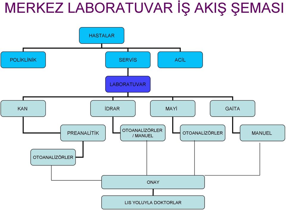 GAİTA PREANALİTİK OTOANALİZÖRLER / MANUEL