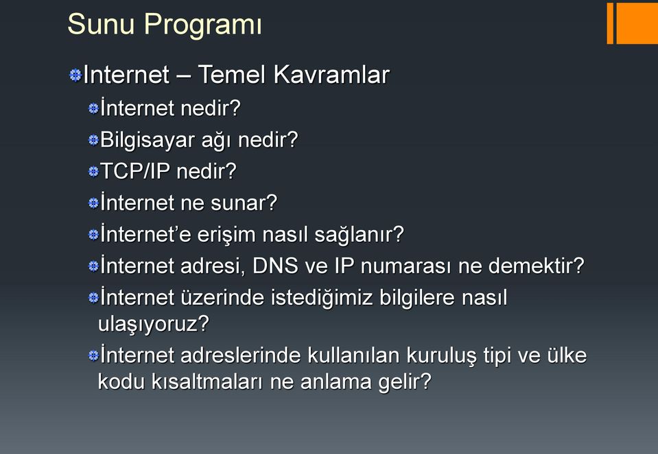 İnternet adresi, DNS ve IP numarası ne demektir?