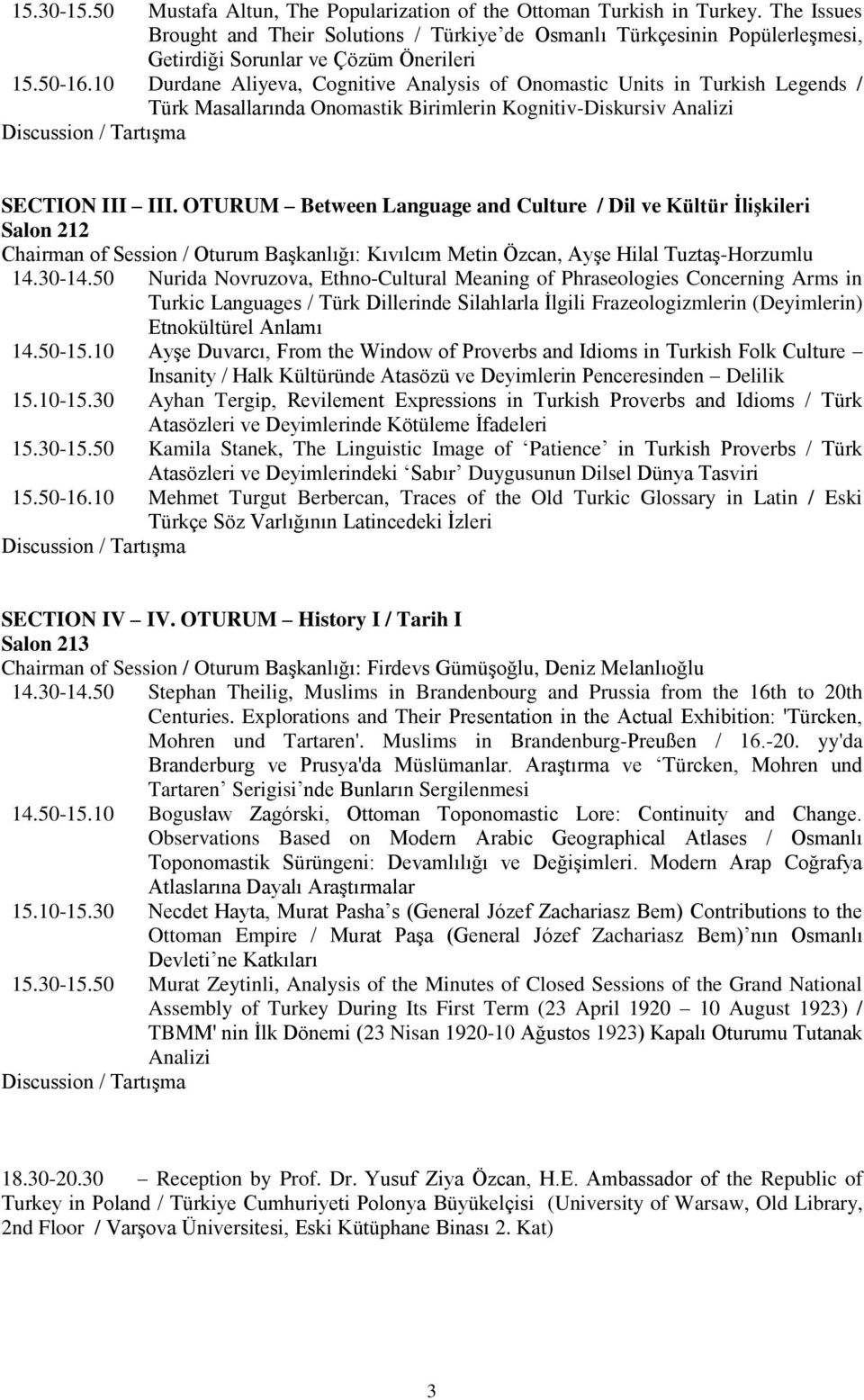 10 Durdane Aliyeva, Cognitive Analysis of Onomastic Units in Turkish Legends / Türk Masallarında Onomastik Birimlerin Kognitiv-Diskursiv Analizi SECTION III III.