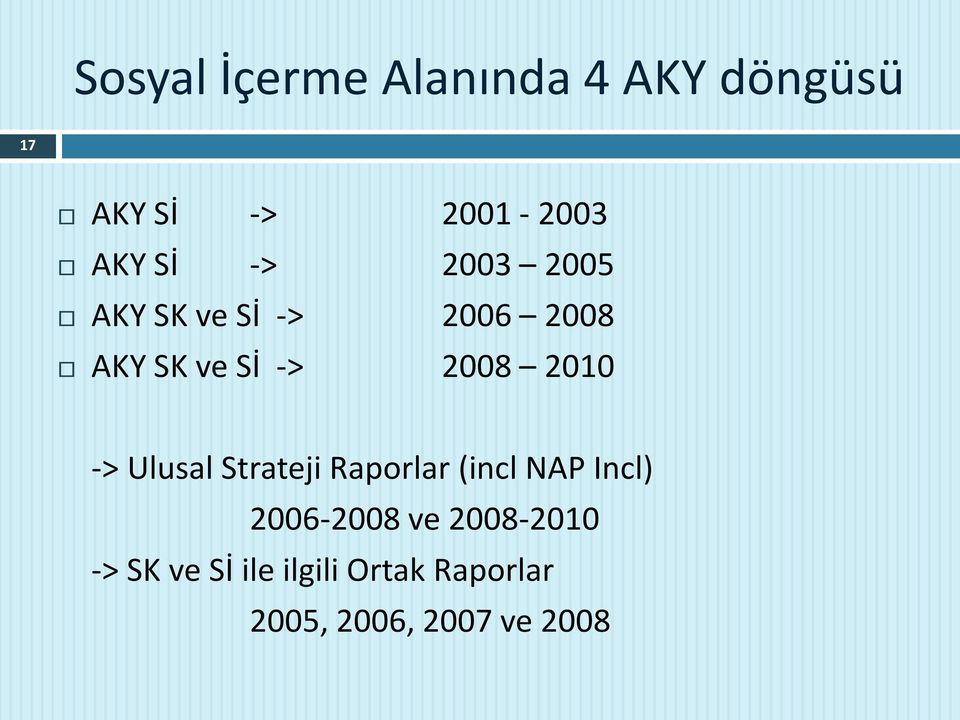 2010 -> Ulusal Strateji Raporlar (incl NAP Incl) 2006-2008 ve