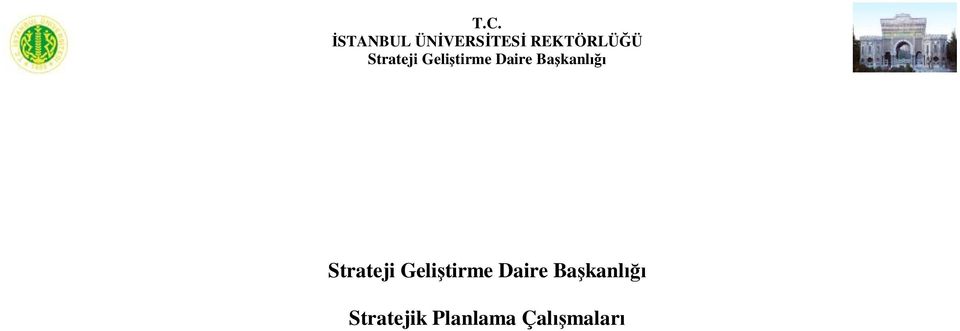 Daire Başkanlığı Strateji