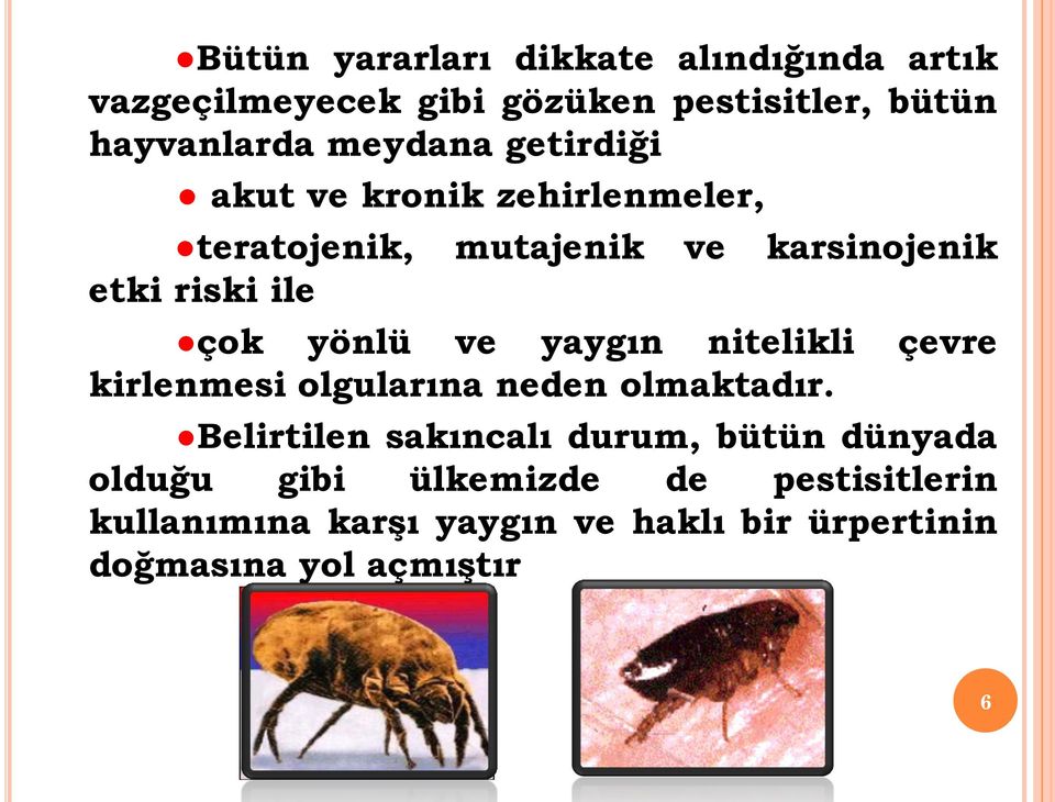 yönlü ve yaygın nitelikli çevre kirlenmesi olgularına neden olmaktadır.