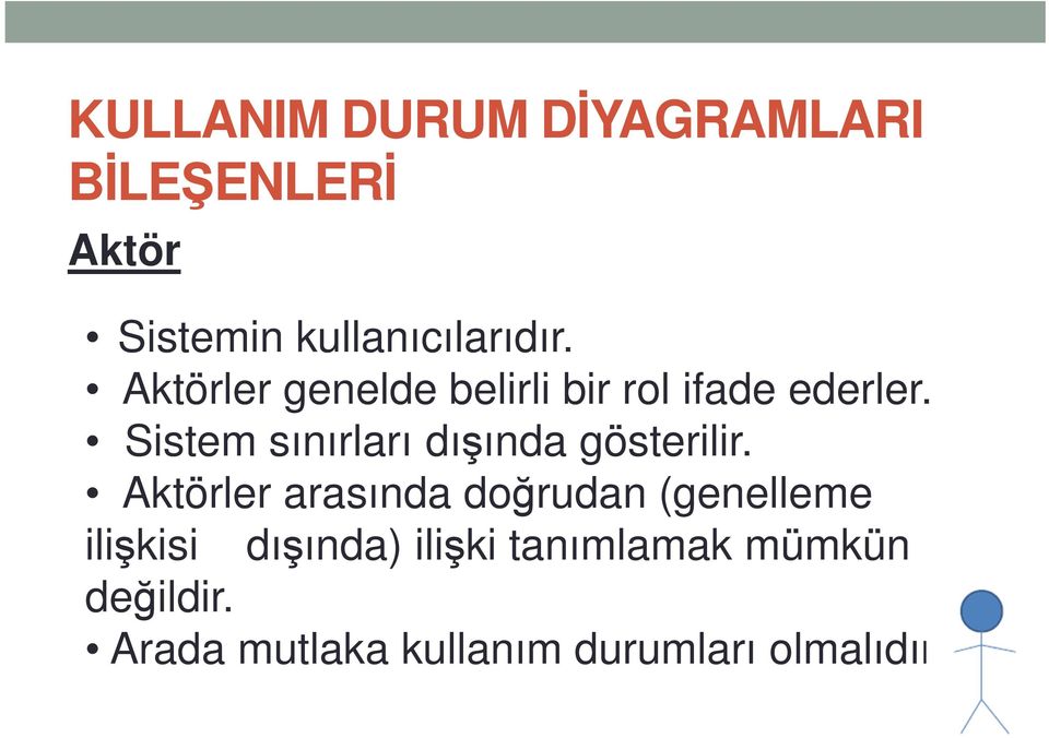 Sistem sınırları dışında gösterilir.